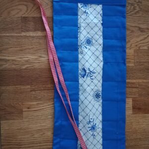 Krijtrol klein Delfts blauw bloem