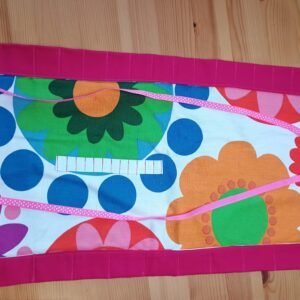 Katoenen krijtrol voor bijenwaskrijtjes & potloden (groot bloem)