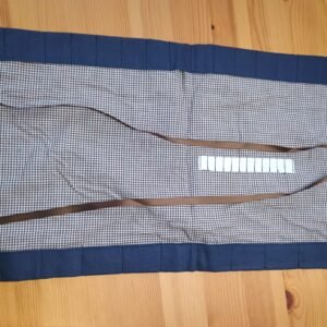 Katoenen krijtrol voor bijenwaskrijtjes & potloden (ruit bruin)